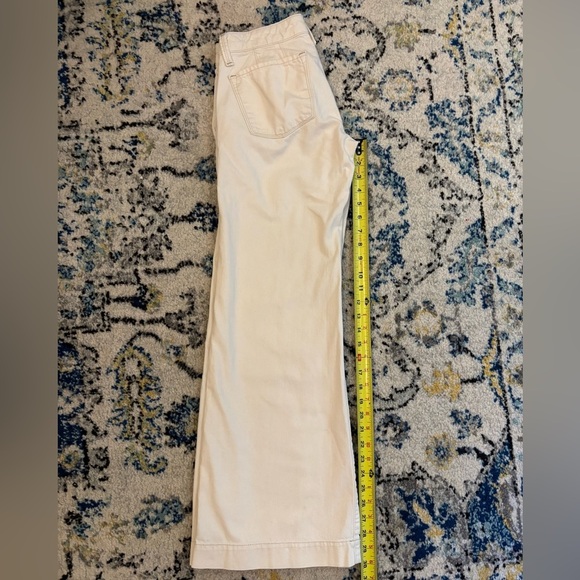 Women's Cream Wide-Leg Jeans - Picture 5 of 9